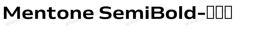 Mentone SemiBold字体转换 Mentone SemiBold字体转换